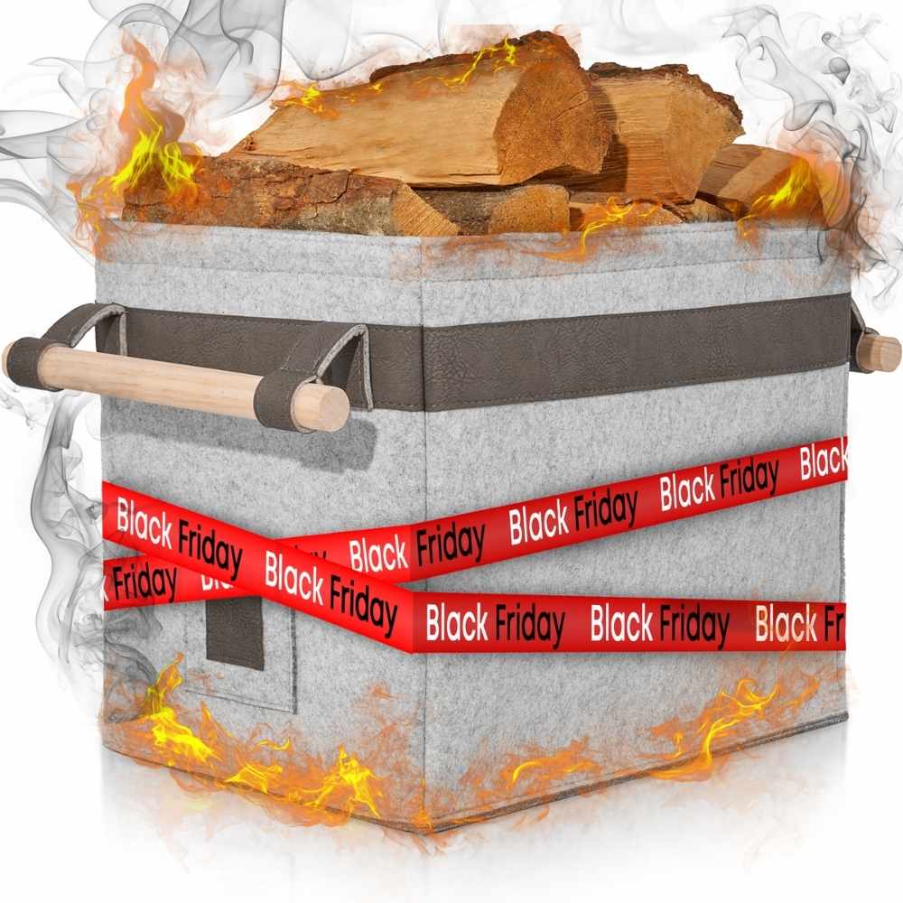 Classic Holzkorb - Stilvoller Begleiter für gemütliche Abende! - OAKAGE