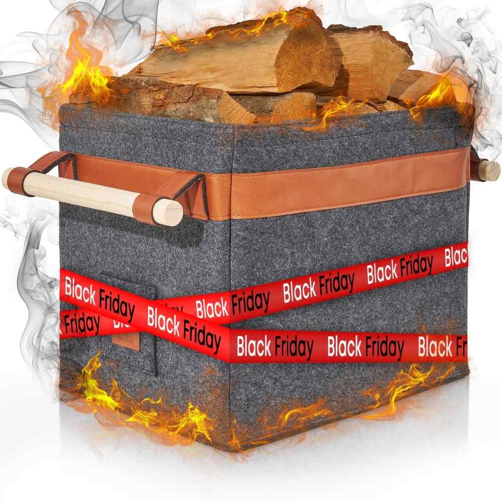 Classic Holzkorb - Stilvoller Begleiter für gemütliche Abende! - OAKAGE