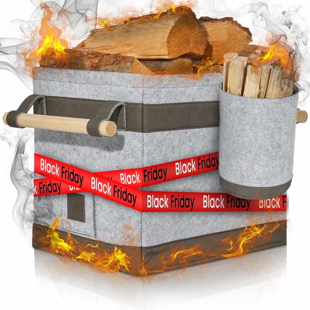 FireMaster Duo Holzkorb - Das Königsmodell unter den Körben! - OAKAGE