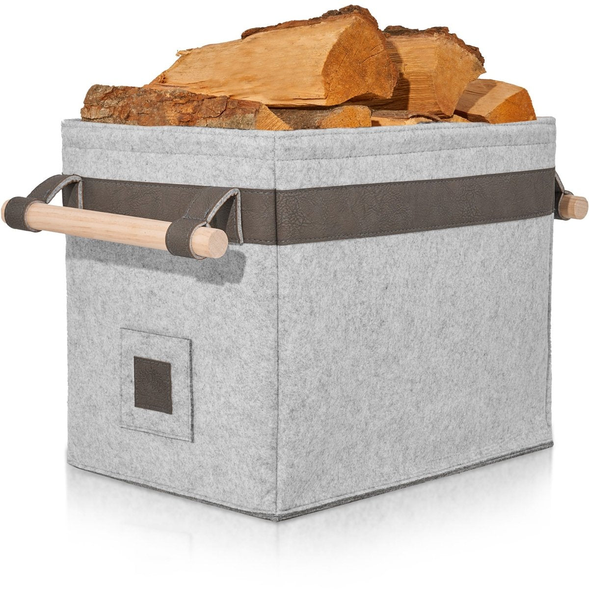 Classic Holzkorb - Stilvoller Begleiter für gemütliche Abende! - OAKAGE