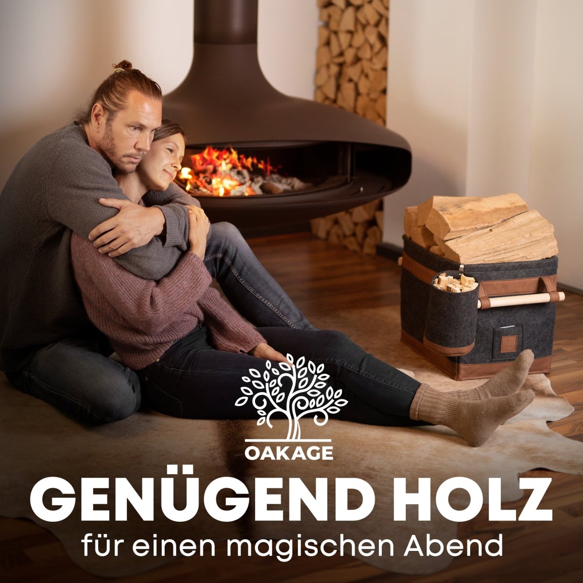 FireMaster Duo Holzkorb - Das Königsmodell unter den Körben! - OAKAGE