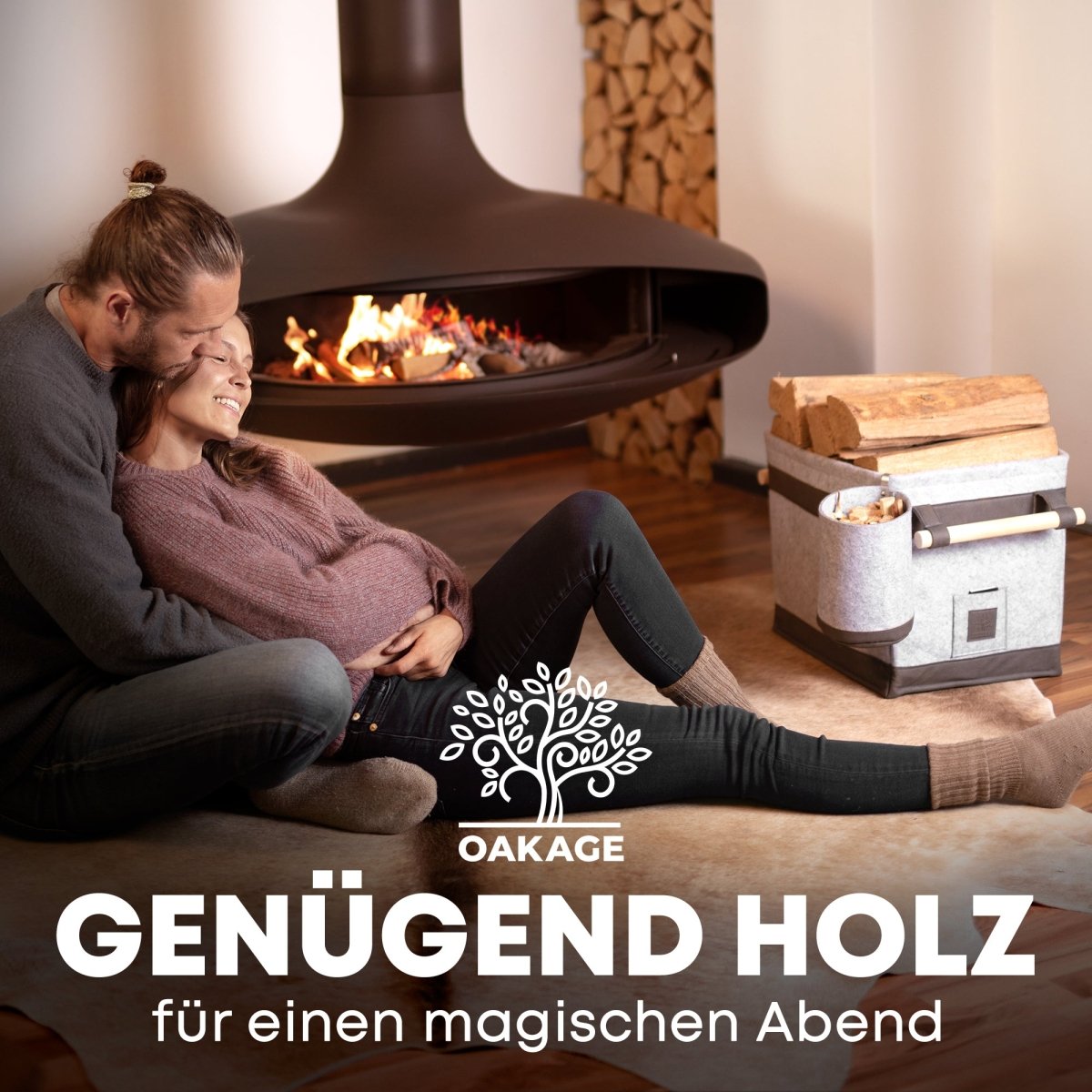 FireMaster Duo Holzkorb - Das Königsmodell unter den Körben! - OAKAGE