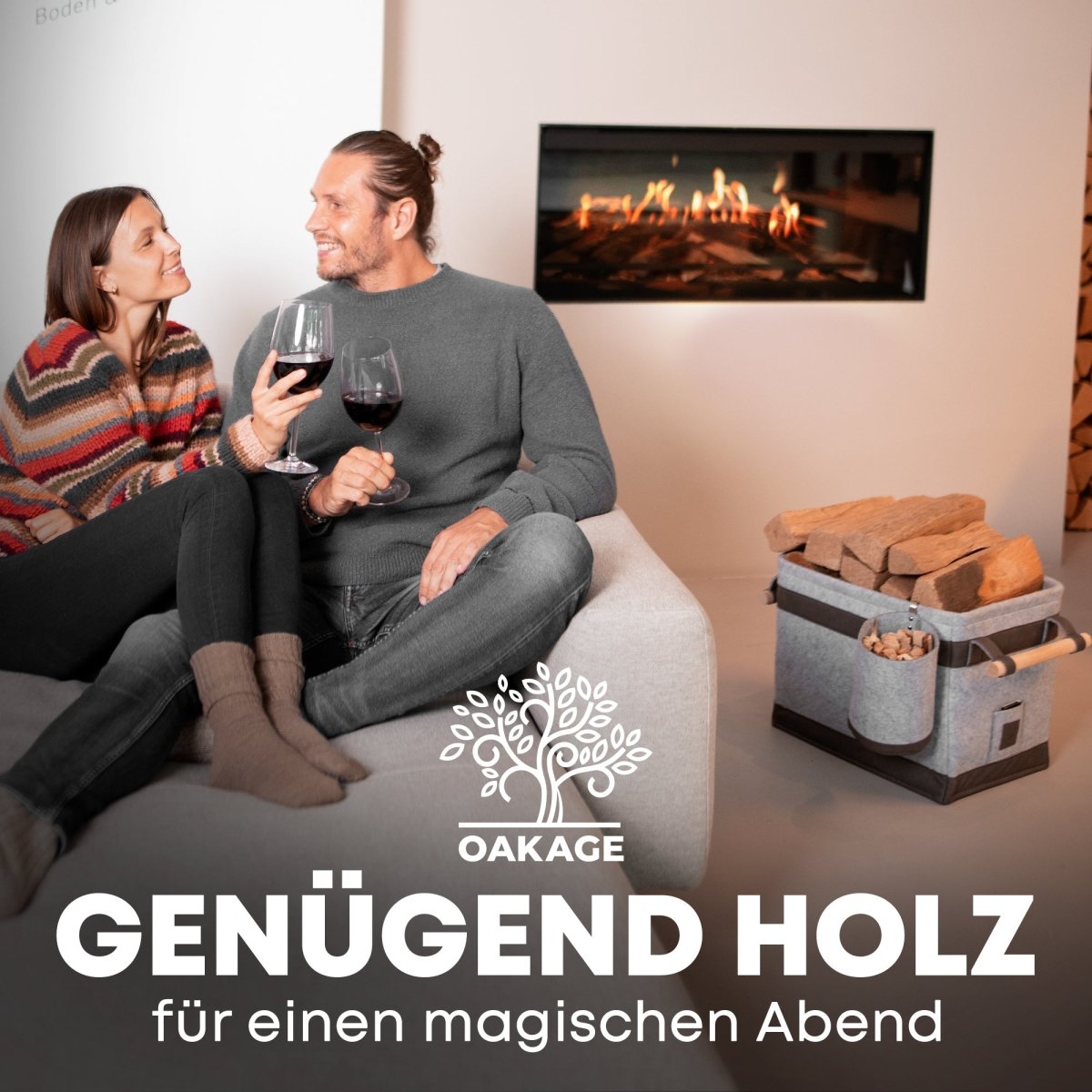 FireMaster Duo Holzkorb - Das Königsmodell unter den Körben! - OAKAGE