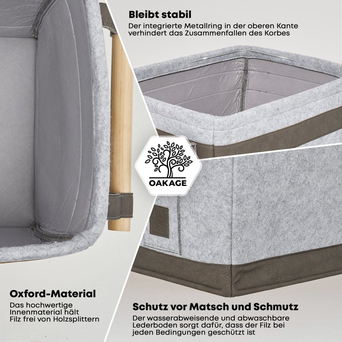 FireMaster Holzkorb - Für eine saubere Kaminlandschaft! - OAKAGE