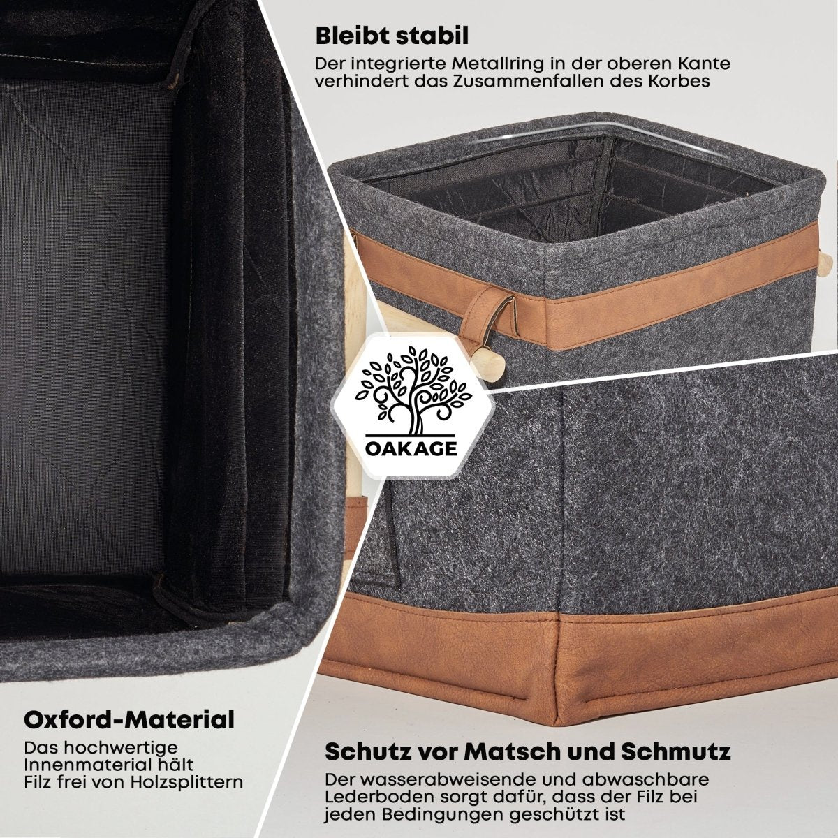 FireMaster Holzkorb - Für eine saubere Kaminlandschaft! - OAKAGE