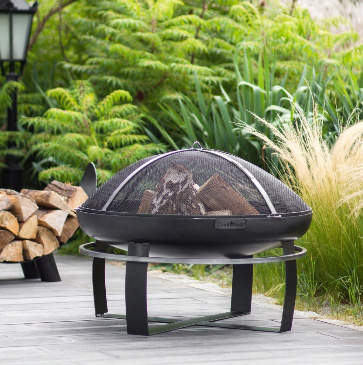 LUNAR – Moderne Feuerschale mit Grillfunktion für Garten & Terrasse - OAKAGE