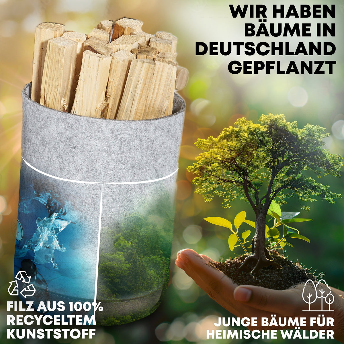 Zündholzkorb zum Einhängen – Praktisch, stilvoll und kompatibel zum Holzkorb FireMaster