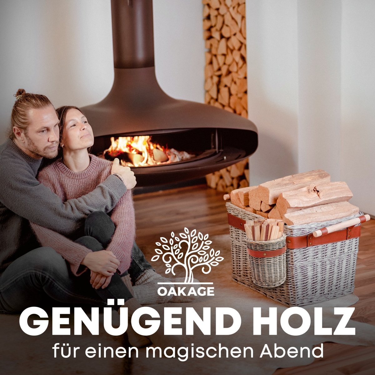WillowWrap Holzkorb - Robust und ausreißsicher! - OAKAGE