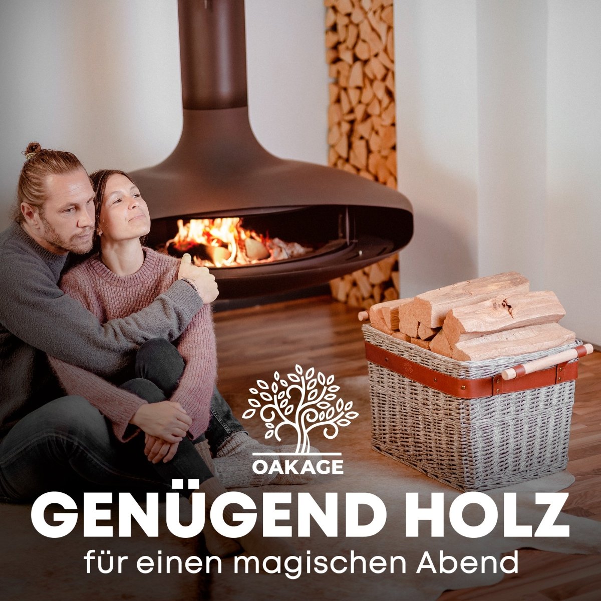 WillowWrap Holzkorb - Robust und ausreißsicher! - OAKAGE