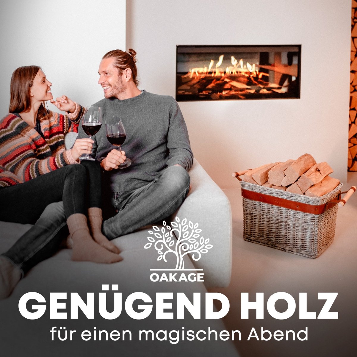WillowWrap Holzkorb - Robust und ausreißsicher! - OAKAGE