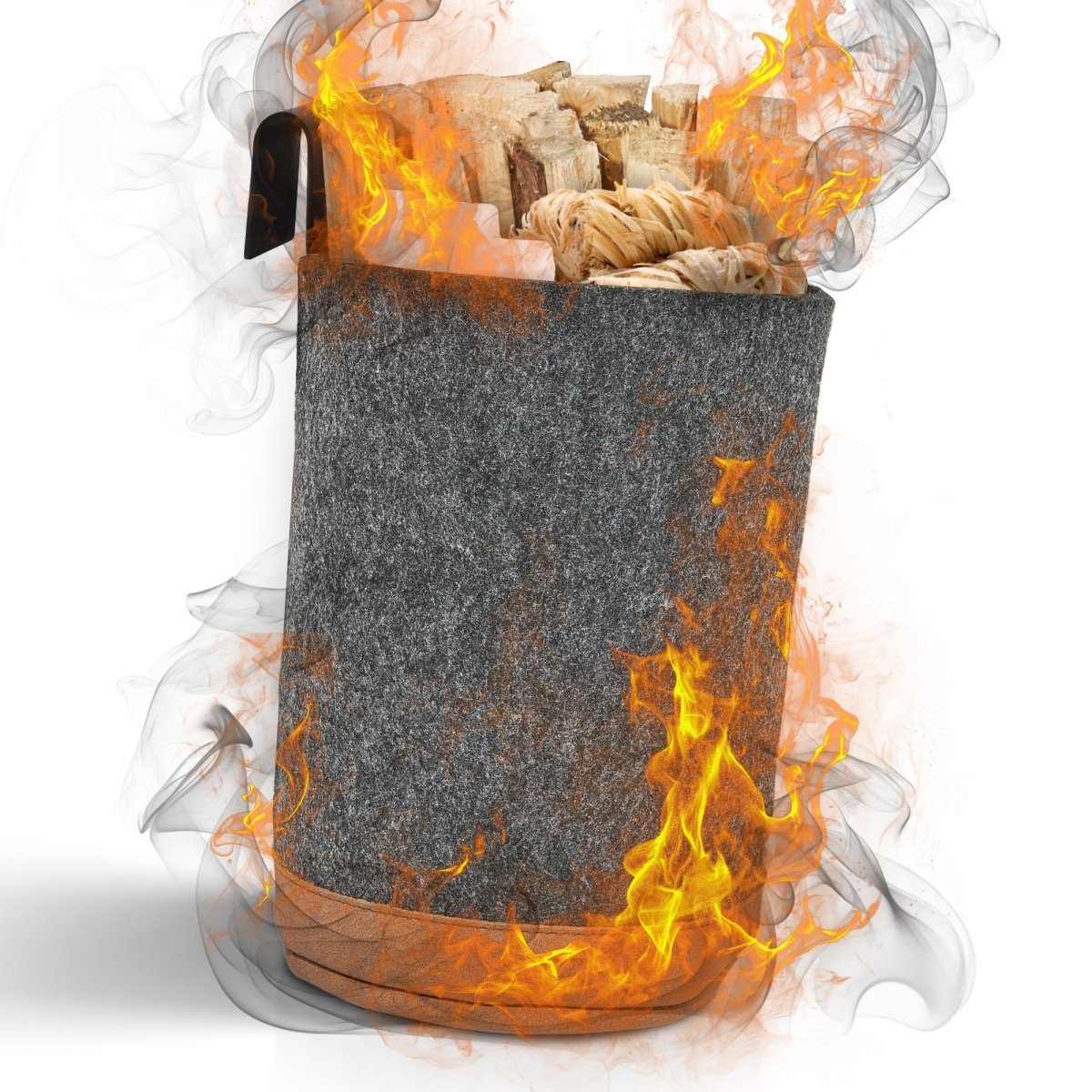 Zündholzkorb zum Einhängen – Praktisch, stilvoll und kompatibel zum Holzkorb FireMaster - OAKAGE