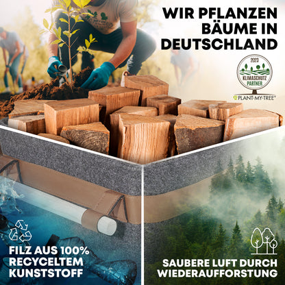 FireMaster Holzkorb - Für eine saubere Kaminlandschaft!