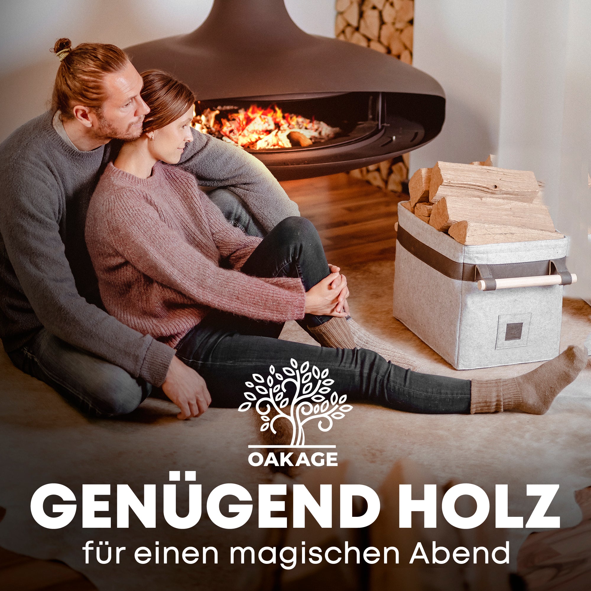 Classic Holzkorb - Stilvoller Begleiter für gemütliche Abende!