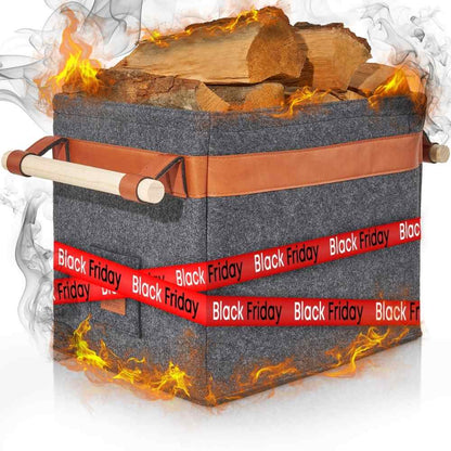 Classic Holzkorb - Stilvoller Begleiter für gemütliche Abende! - OAKAGE