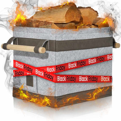 FireMaster Holzkorb - Für eine saubere Kaminlandschaft! - OAKAGE