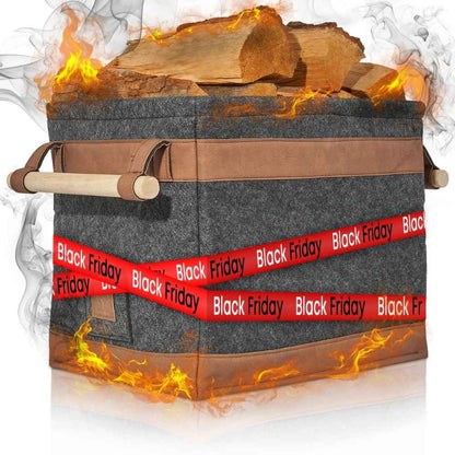 FireMaster Holzkorb - Für eine saubere Kaminlandschaft! - OAKAGE