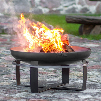 LUNAR – Moderne Feuerschale mit Grillfunktion für Garten & Terrasse - OAKAGE