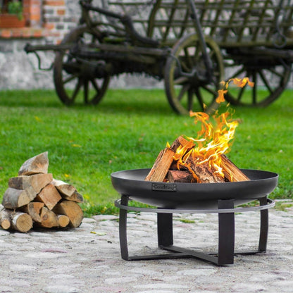 LUNAR – Moderne Feuerschale mit Grillfunktion für Garten & Terrasse - OAKAGE