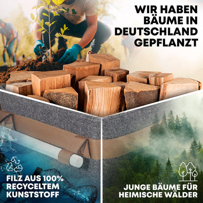 FireMaster Holzkorb - Für eine saubere Kaminlandschaft!