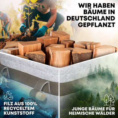 FireMaster Holzkorb - Für eine saubere Kaminlandschaft!