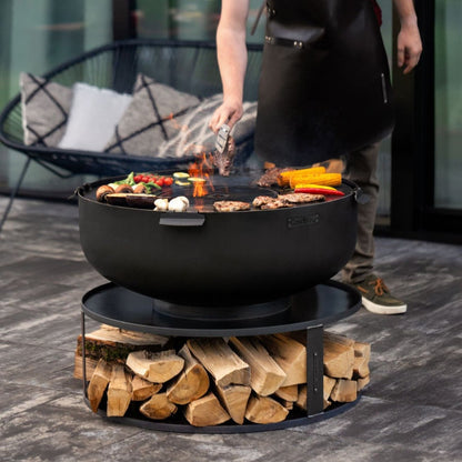 NOVA – Stilvolle Feuerschale mit Grillfunktion für deinen Garten - OAKAGE