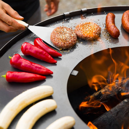 NOVA – Stilvolle Feuerschale mit Grillfunktion für deinen Garten - OAKAGE