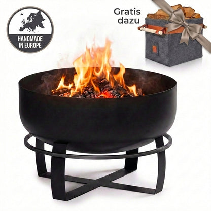 SOLARIS – XXL ⌀ 80cm Feuerschale mit Grillfunktion