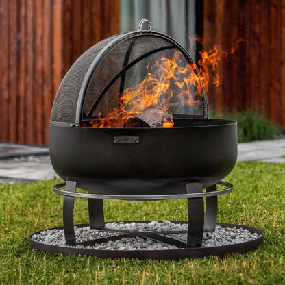 SOLARIS – XXL Feuerschale mit Grillfunktion für laue Sommernächte - OAKAGE